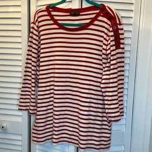 LRL Lauren Jeans co. women long sleeve tshirt 2X